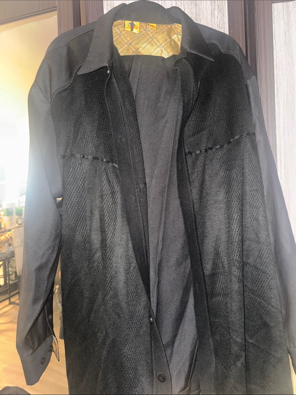 Lightweight Black Men's Long Shirt Jacket - Unbranded Steave Harvey